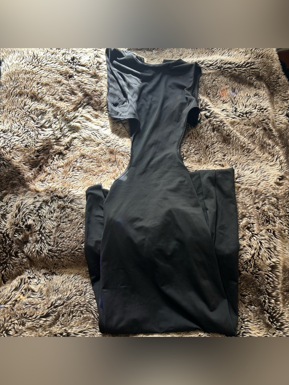 Women's Black Backless Maxi Dress
